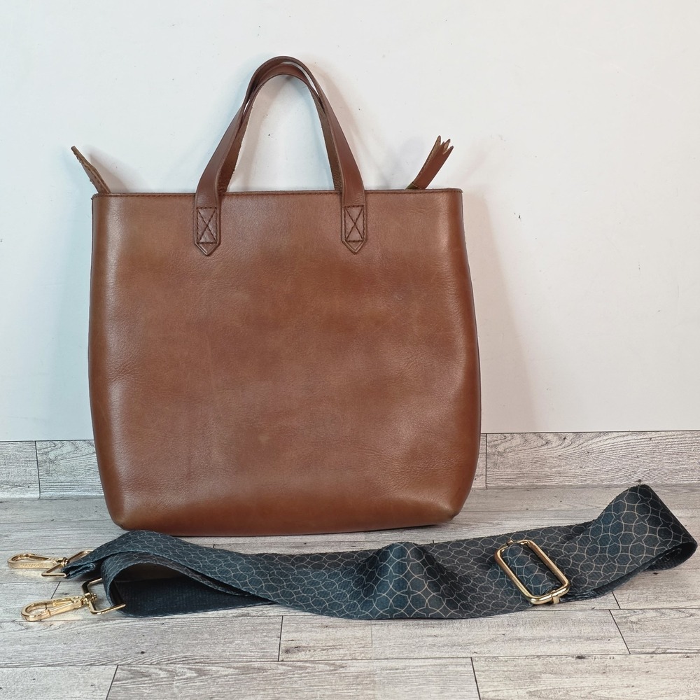 Madewell The Small Transport Crossbody English Saddle Brown Genuine Leather Bag